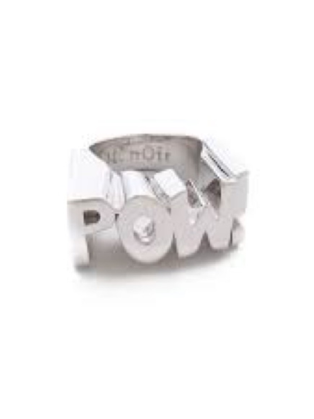 nOir Jewelry POW! Silver-Tone Pavé Crystal Statement Ring Size 7
